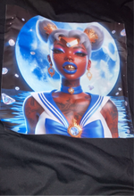 Load image into Gallery viewer, Afro sailor moon t shirt xl!!
