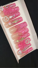 Load image into Gallery viewer, Pink kitty press on nails!!
