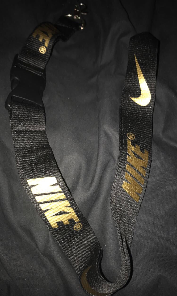 Gold n Black Lanyard